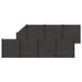 Gjerdeplate 8 pcs WPC og Aluminium Svart