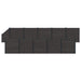 Gjerdeplate 11 pcs WPC og Aluminium Svart