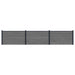 Gjerdeplate 3 pcs WPC og Aluminium Grå