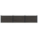 Gjerdeplate 3 pcs WPC og Aluminium Svart
