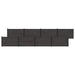 Gjerdeplate 8 pcs WPC og Aluminium Svart