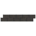 Gjerdeplate 10 pcs WPC og Aluminium Svart