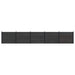Gjerdeplate 5 pcs WPC og Aluminium Svart