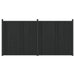 Gjerdeplate 2 pcs WPC og Aluminium Svart