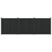 Gjerdeplate 3 pcs WPC og Aluminium Svart