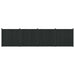 Gjerdeplate 4 pcs WPC og Aluminium Svart