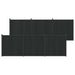Gjerdeplate 6 pcs WPC og Aluminium Svart