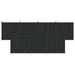 Gjerdeplate 7 pcs WPC og Aluminium Svart