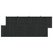 Gjerdeplate 8 pcs WPC og Aluminium Svart