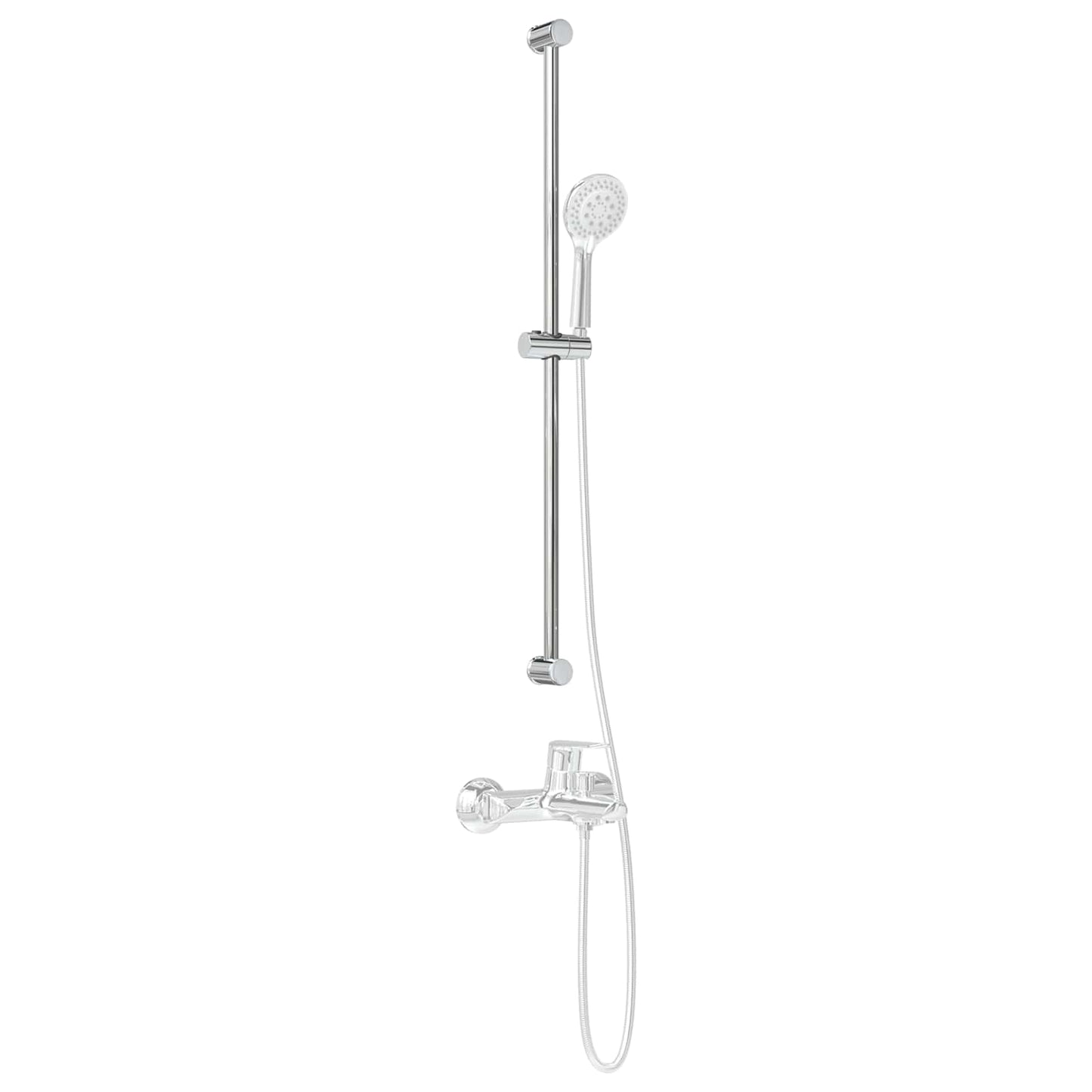 Dusjhodeholder Krom 101 cm Rustfritt stål