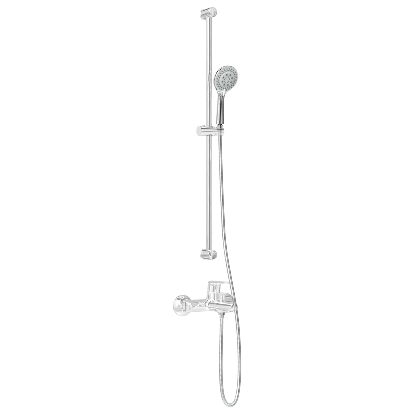 Dusjhode Sett Krom 150 cm Rustfritt stål