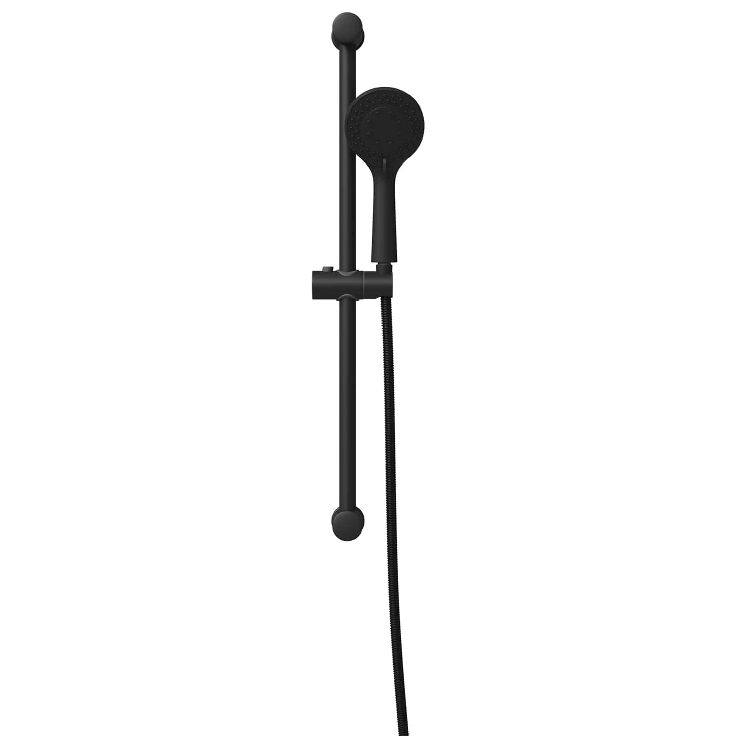 Dusjsystemsett Svart 70 cm Rustfritt stål