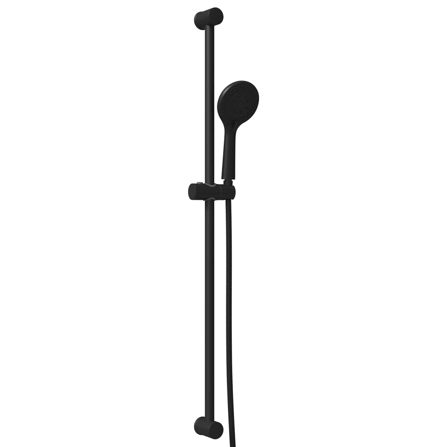 Dusjsystemsett Svart 100 cm Rustfritt stål
