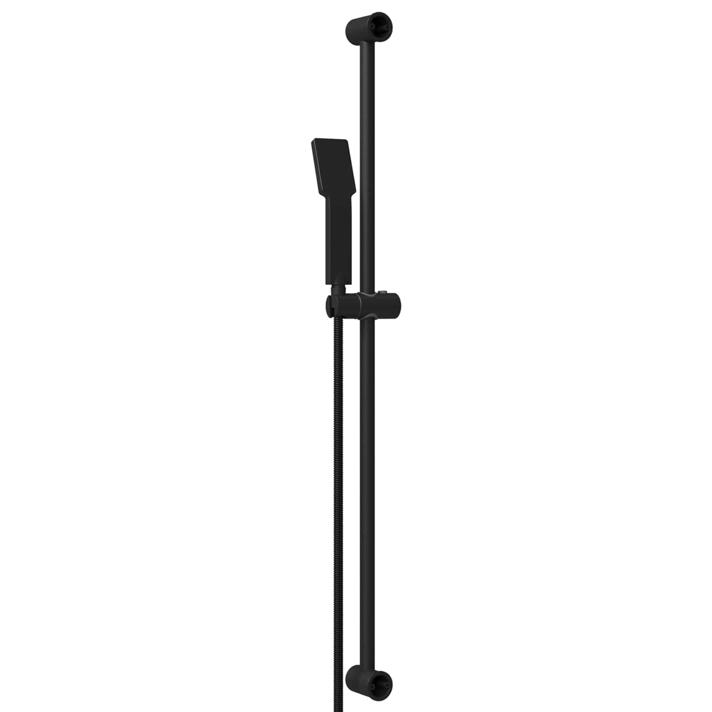 Dusjsystemsett Svart 100 cm Rustfritt stål