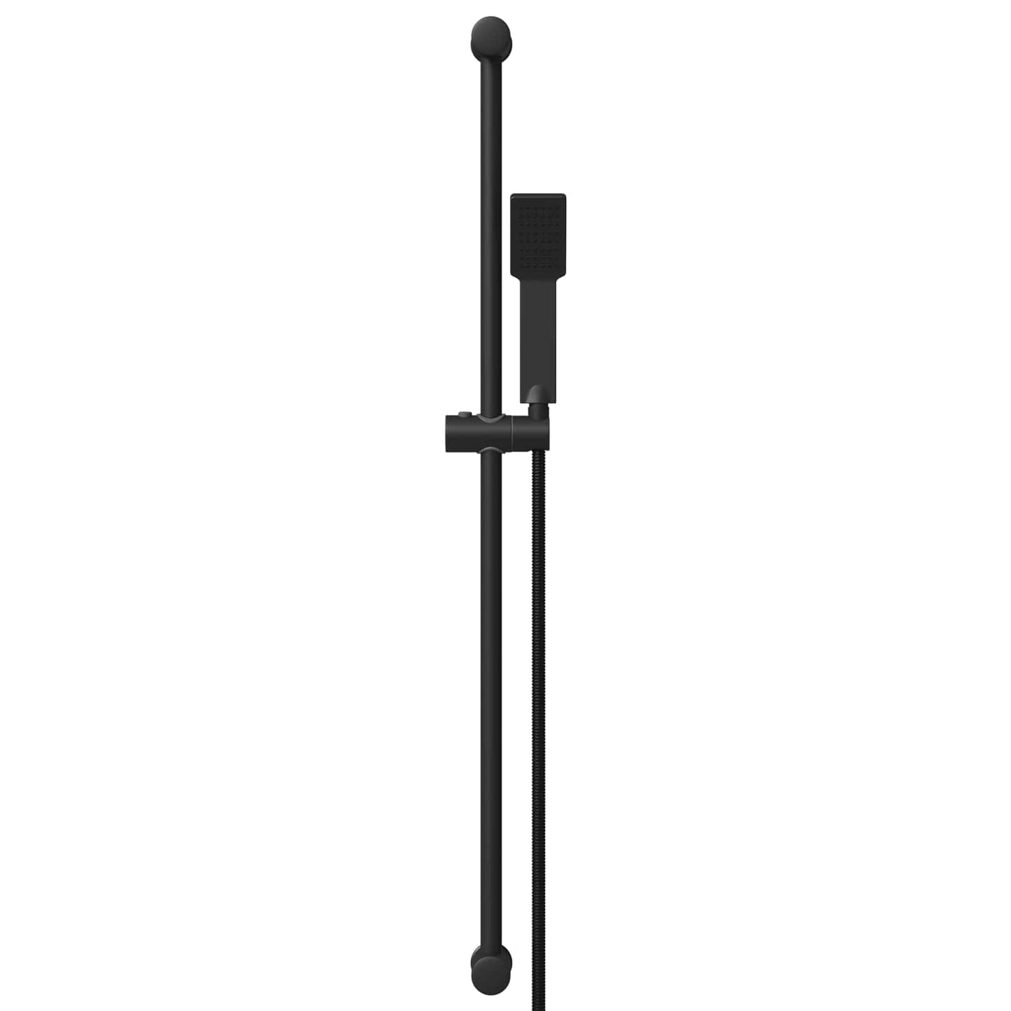 Dusjsystemsett Svart 100 cm Rustfritt stål