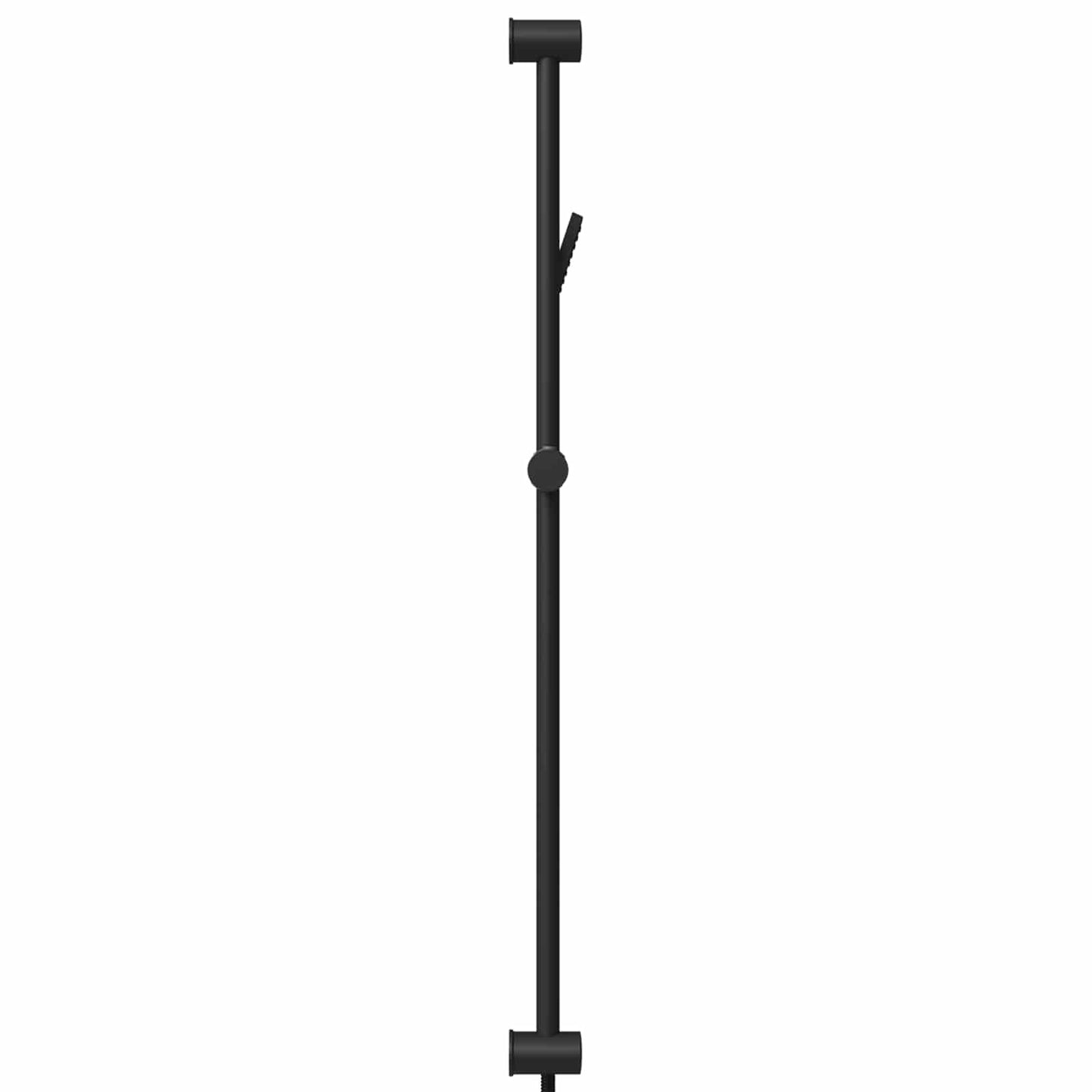 Dusjsystemsett Svart 100 cm Rustfritt stål