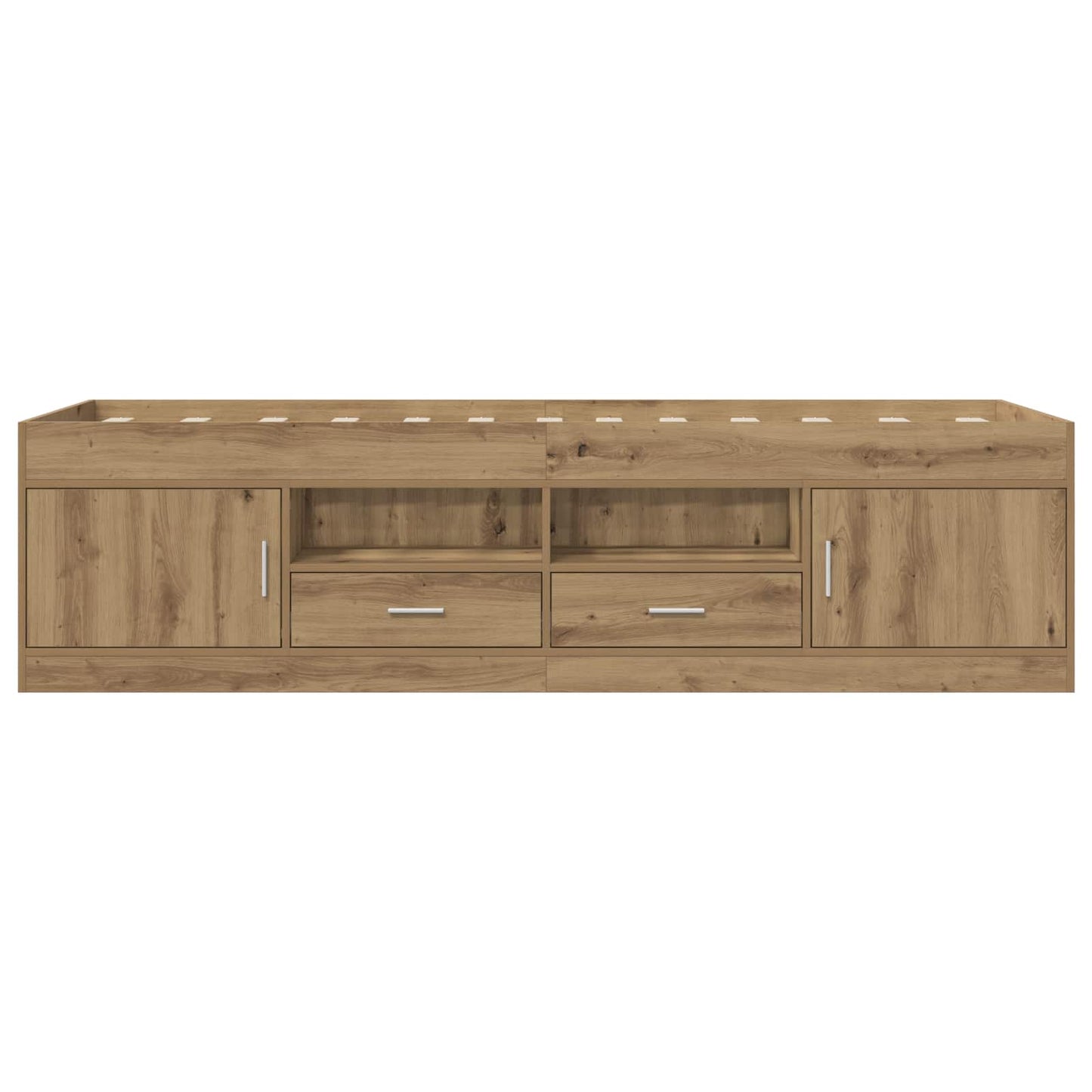 Sengeramme med oppbevaring med skuff Artisan eik 80 x 200 cm