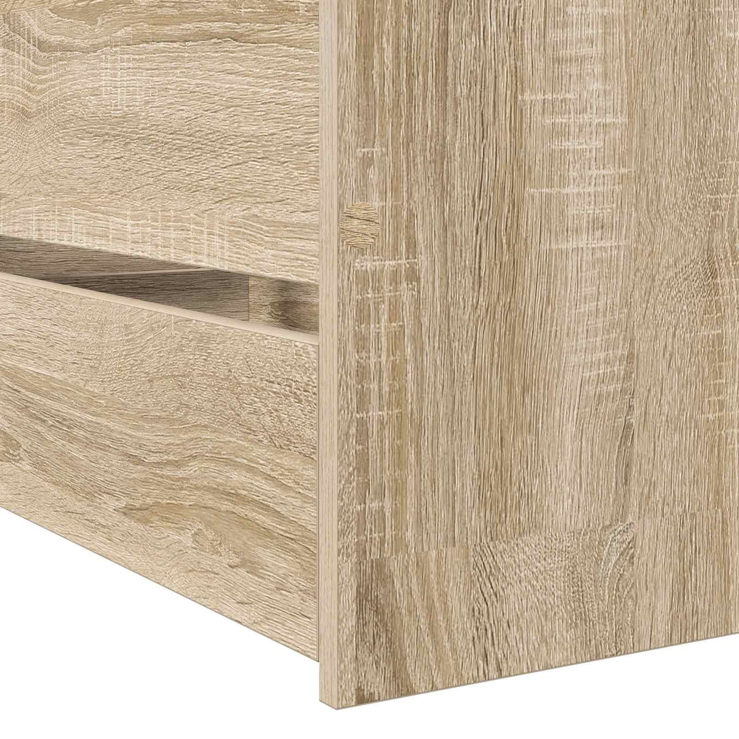 Sengeramme med oppbevaring Sonoma eik 80 x 200 cm