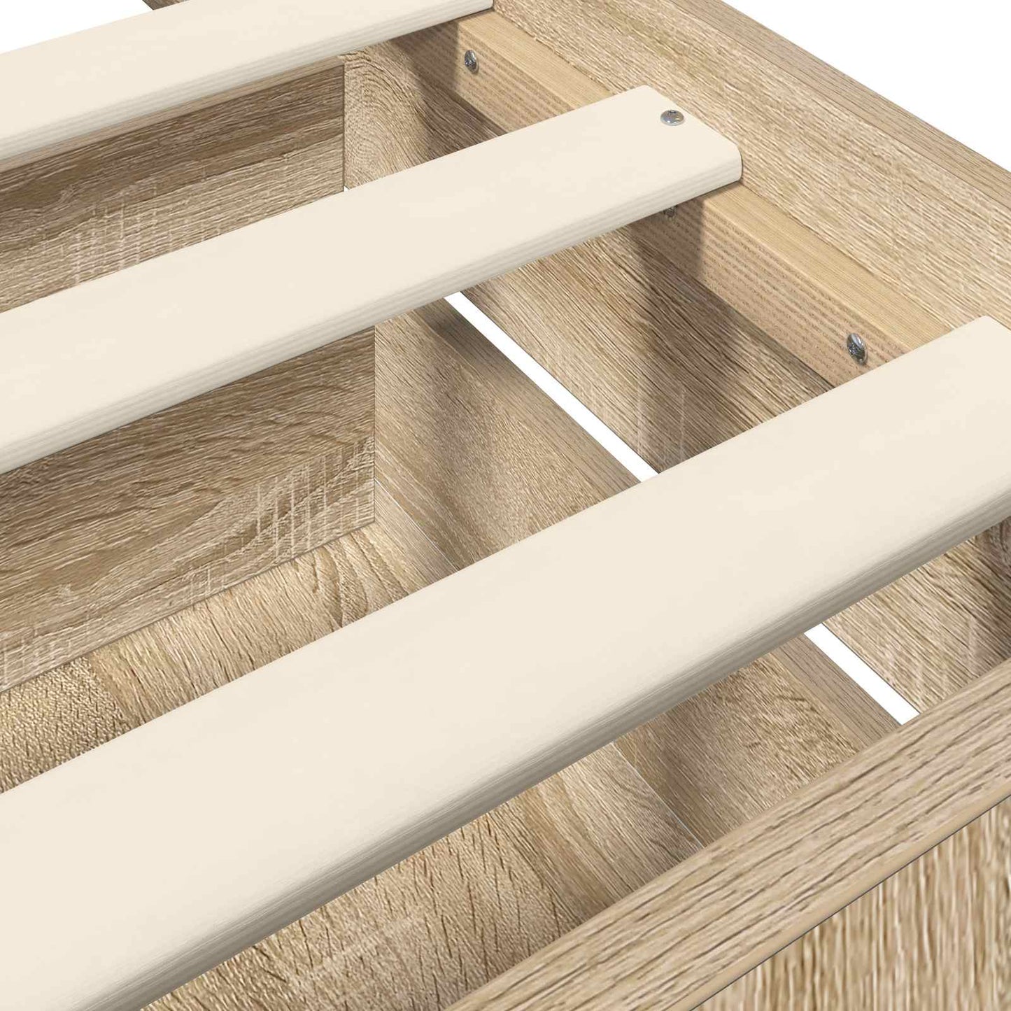 Sengeramme med oppbevaring Sonoma eik 80 x 200 cm