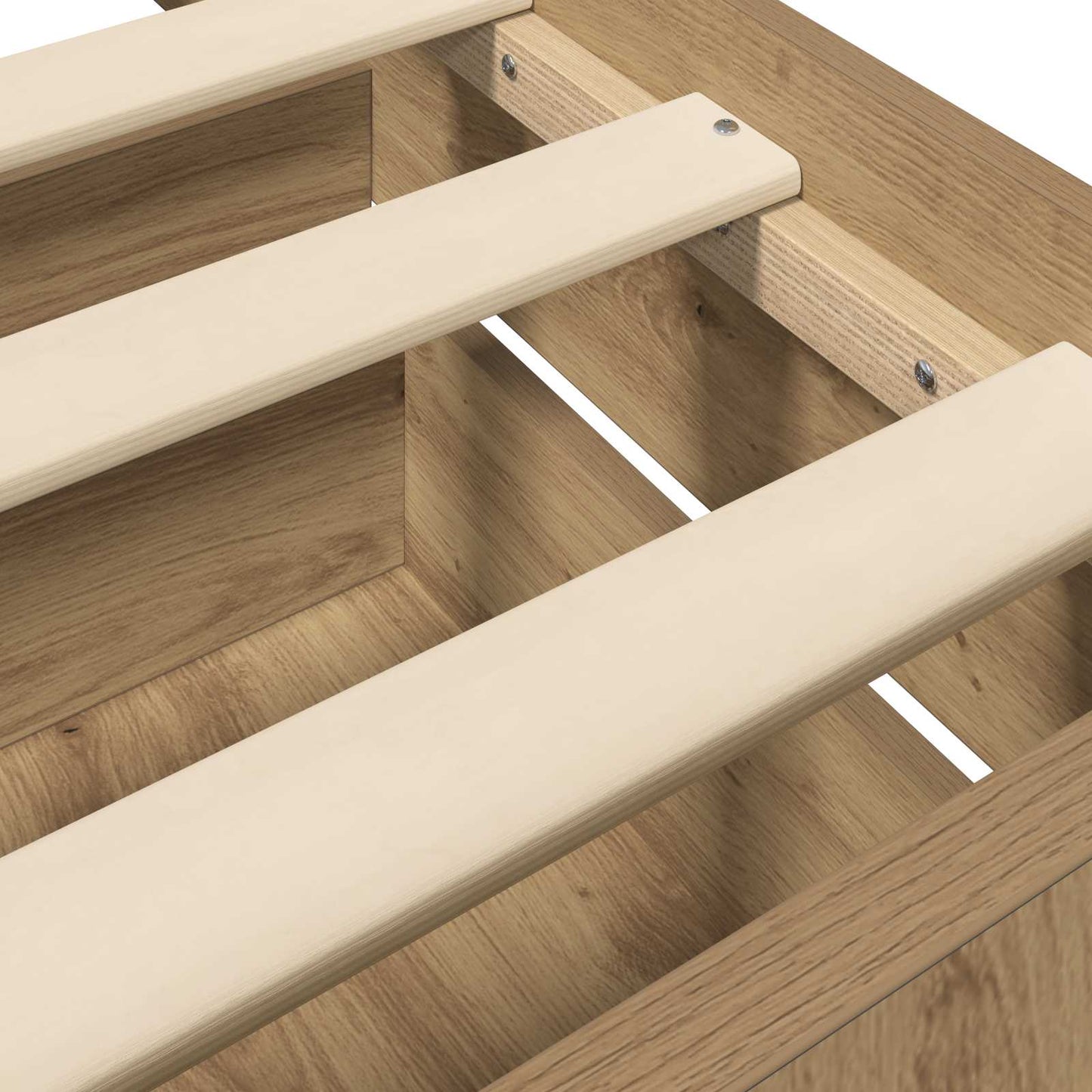 Sengeramme med oppbevaring Artisan eik 80 x 200 cm