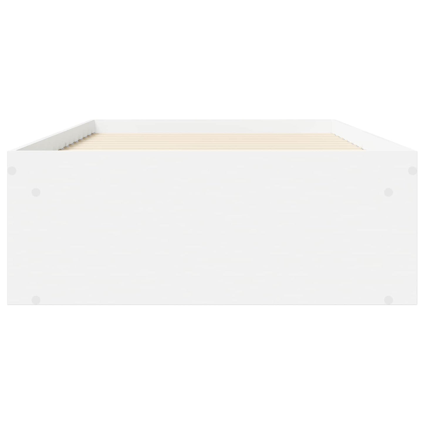 Sengeramme med oppbevaring Hvit 80 x 200 cm Konstruert tre