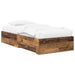 Sengeramme med oppbevaring Gammelt tre 80 x 200 cm