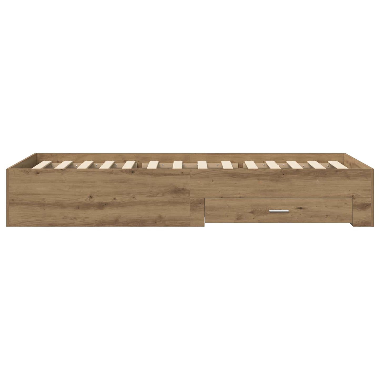 Sengeramme med oppbevaring Artisan eik 80 x 200 cm