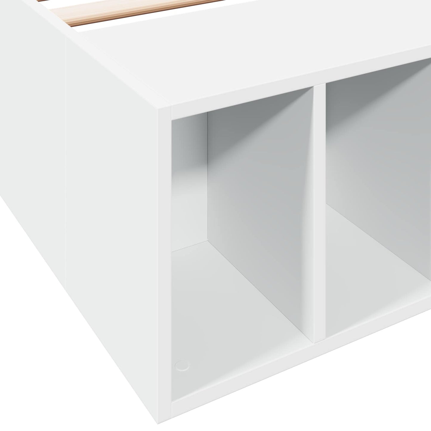 Sengeramme med oppbevaring Hvit 80 x 200 cm Konstruert tre