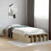 Sengeramme med oppbevaring med hylle Sonoma eik 80 x 200 cm