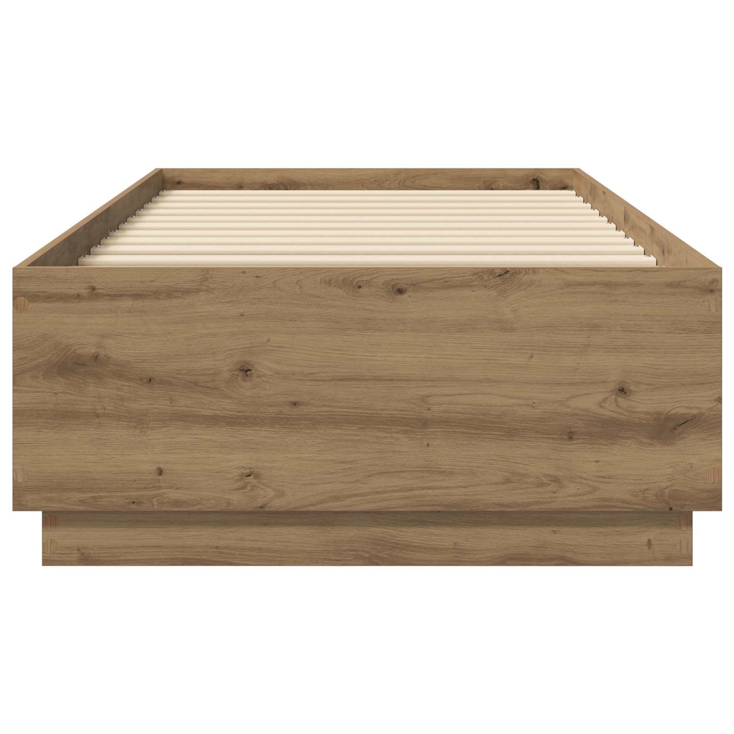 Sengestativ med LED Artisan eik 80 x 200 cm Konstruert tre