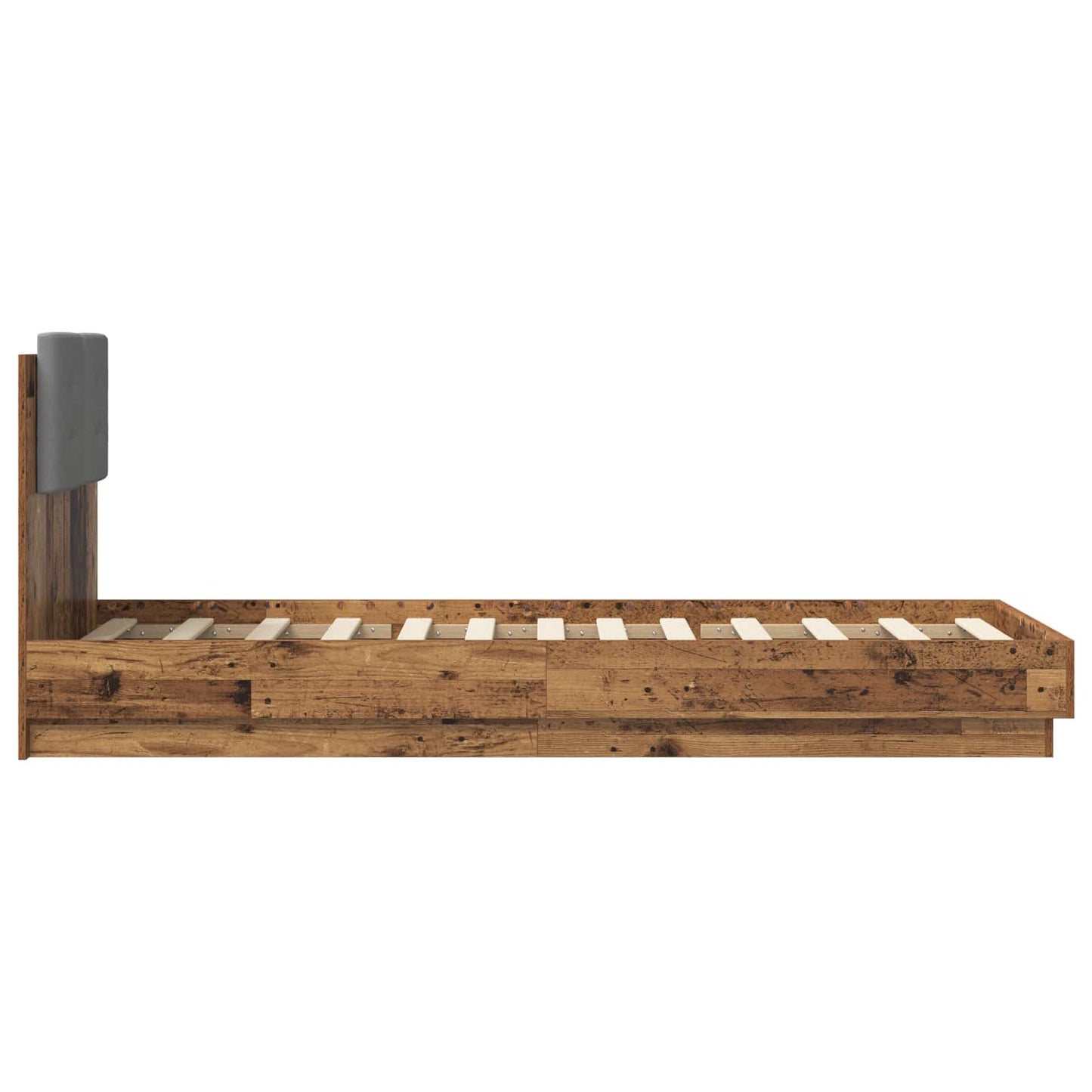 Sengestamme med hodegatt Gammelt tre 80 x 200 cm Konstruert tre