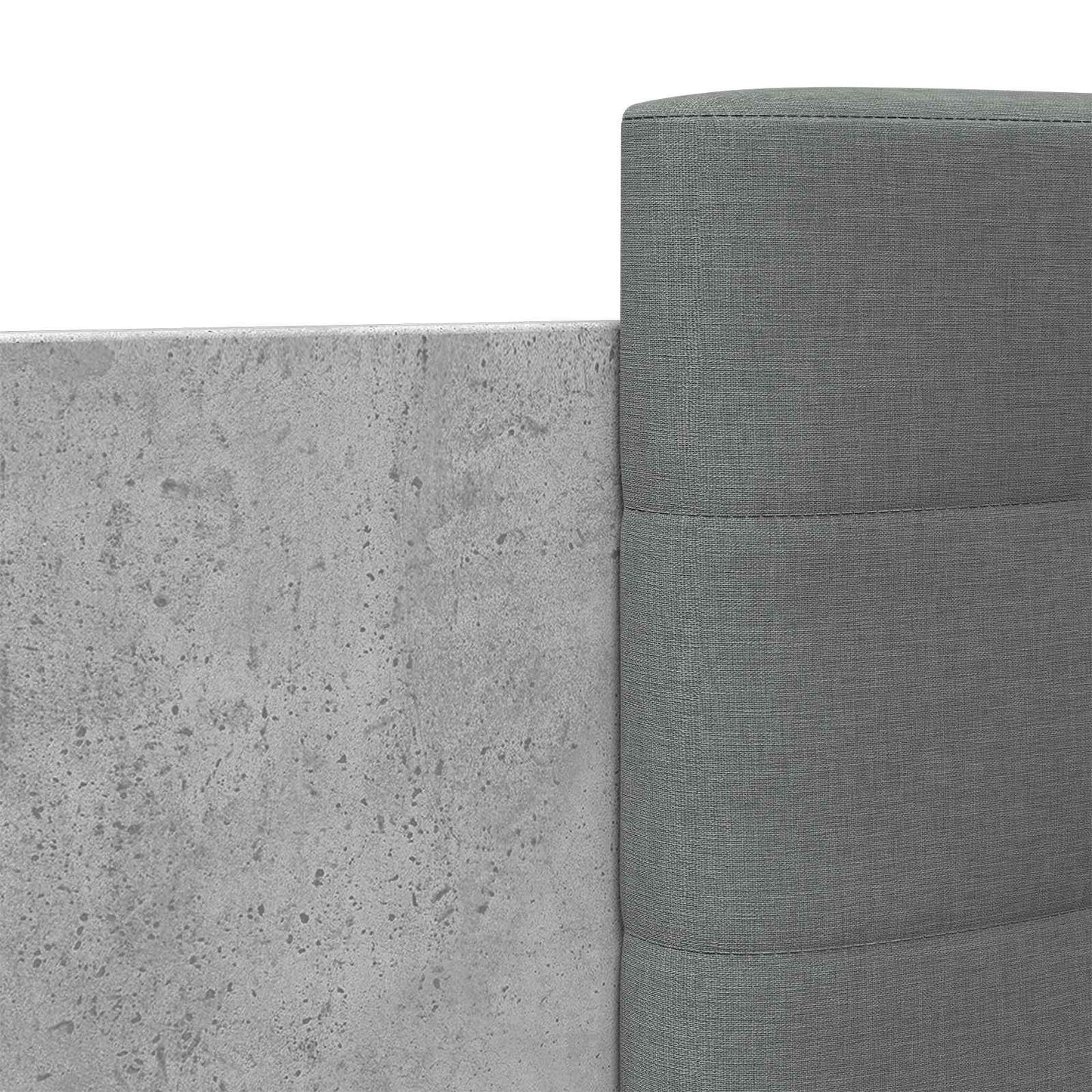 Sengestamme med hodegatt Betonggrå 80 x 200 cm Konstruert tre