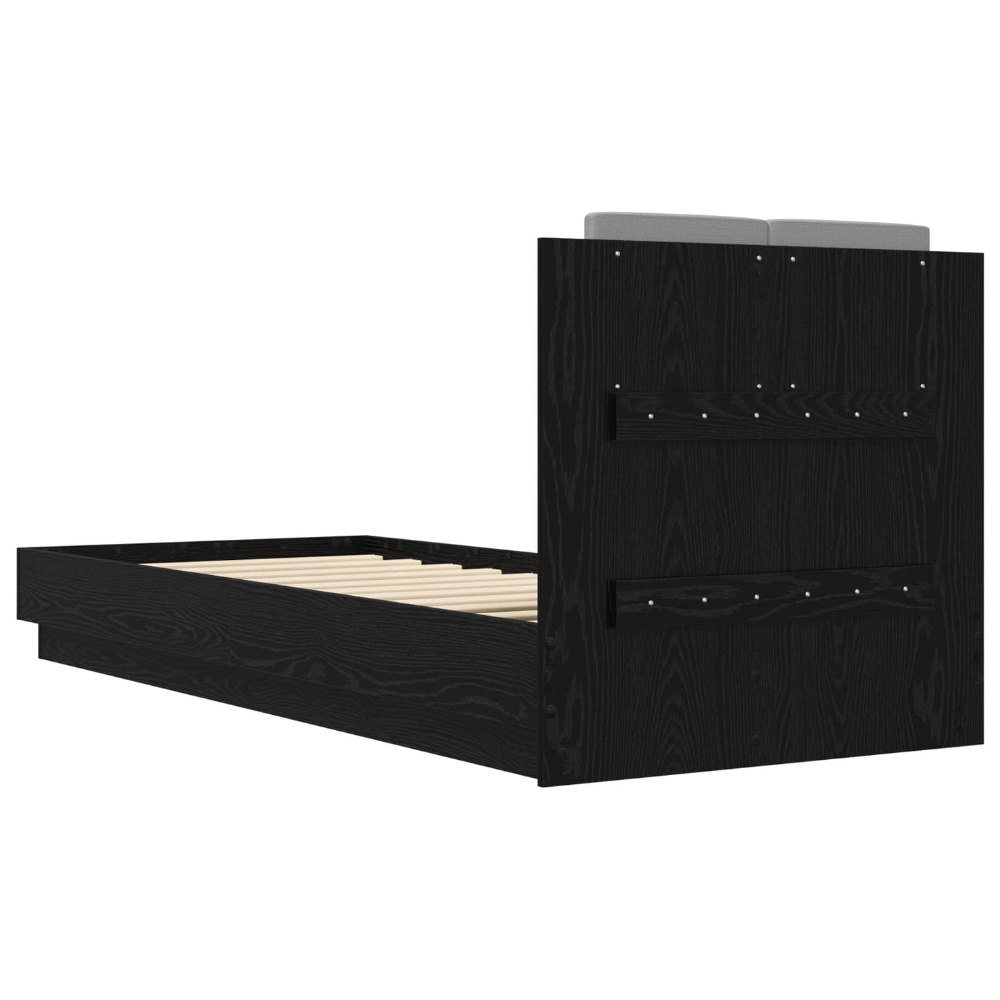 Sengestamme med hodegatt Svart eik 80 x 200 cm Konstruert tre