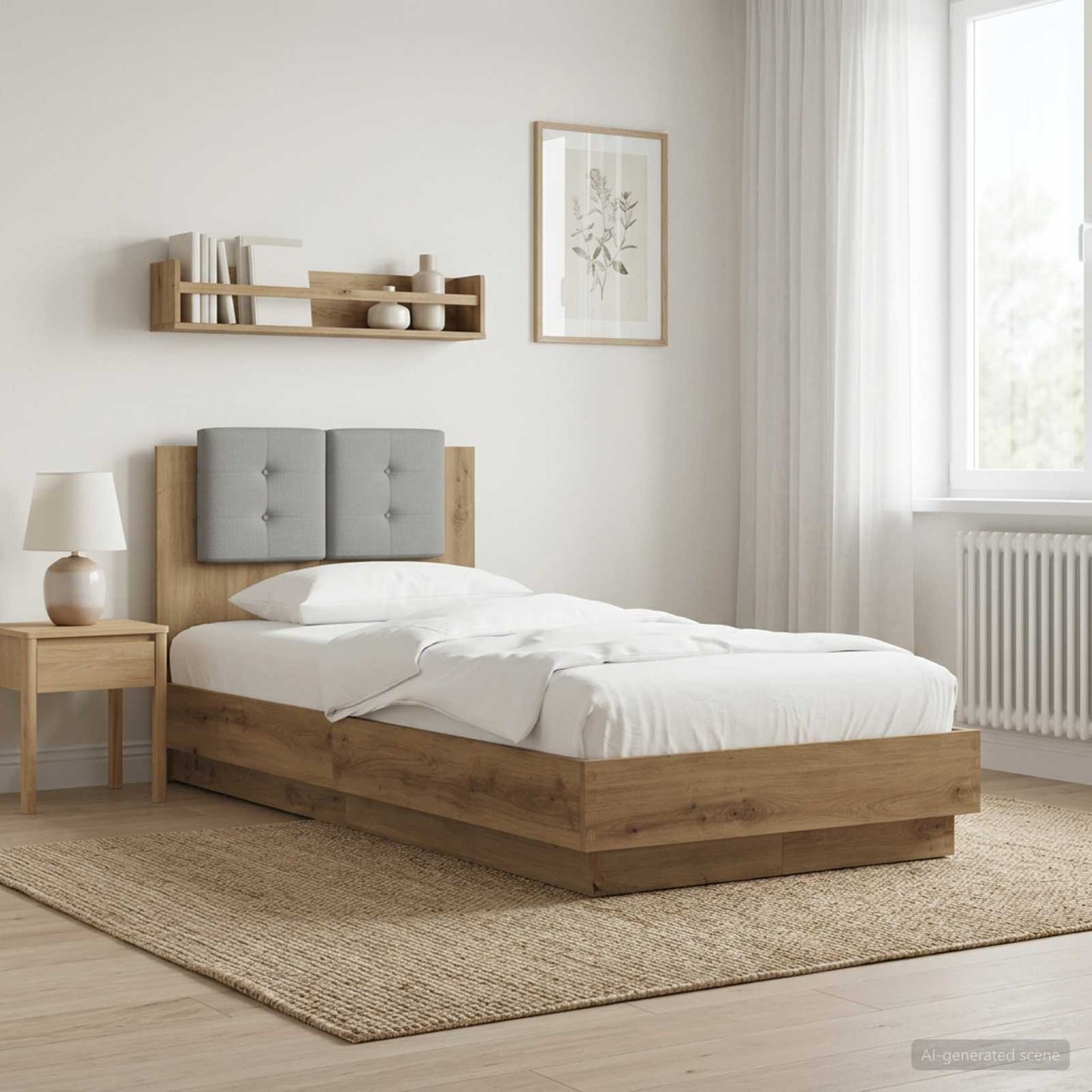 Sengestamme med hodegatt Artisan eik 80 x 200 cm Konstruert tre