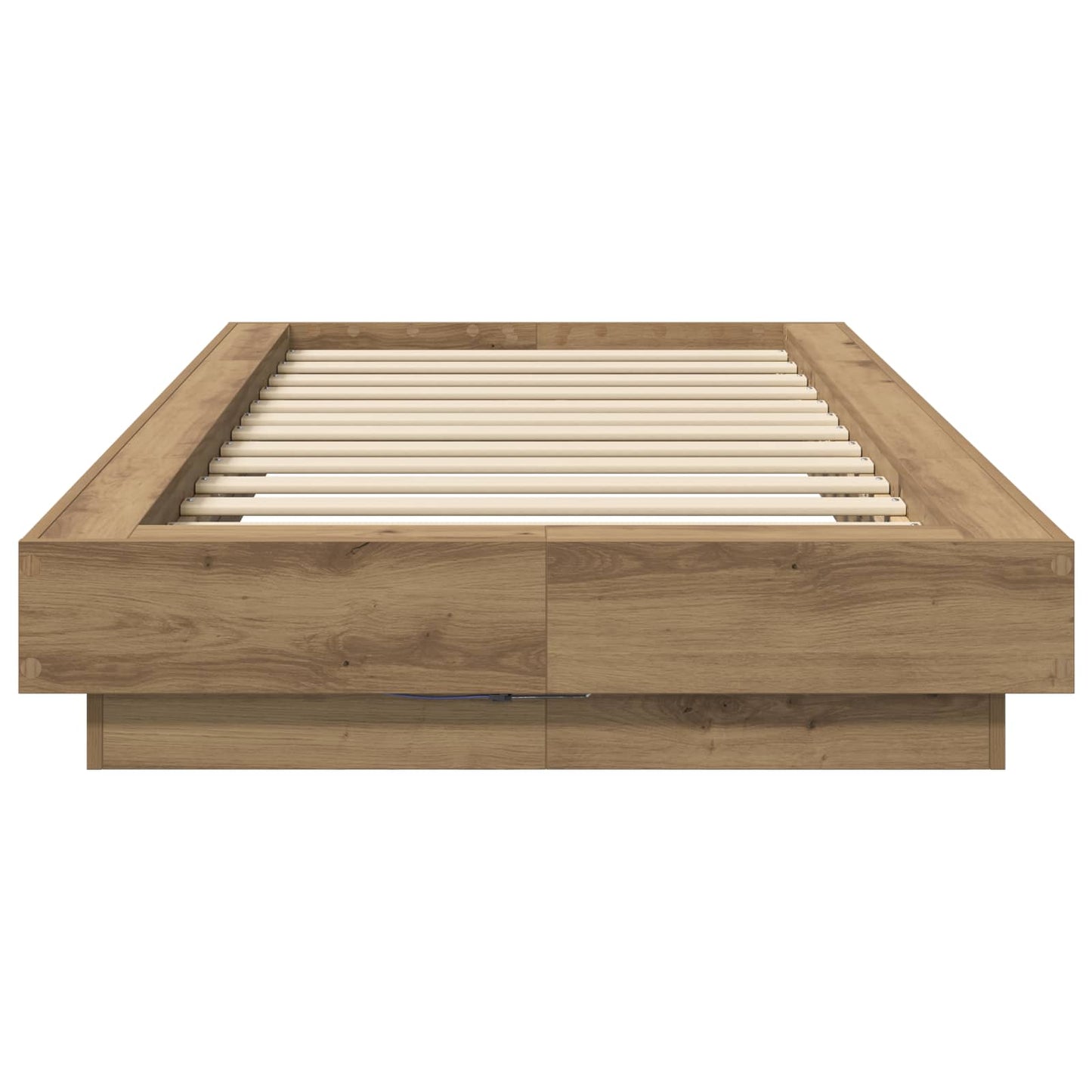 Sengestativ med LED Artisan eik 80 x 200 cm Konstruert tre