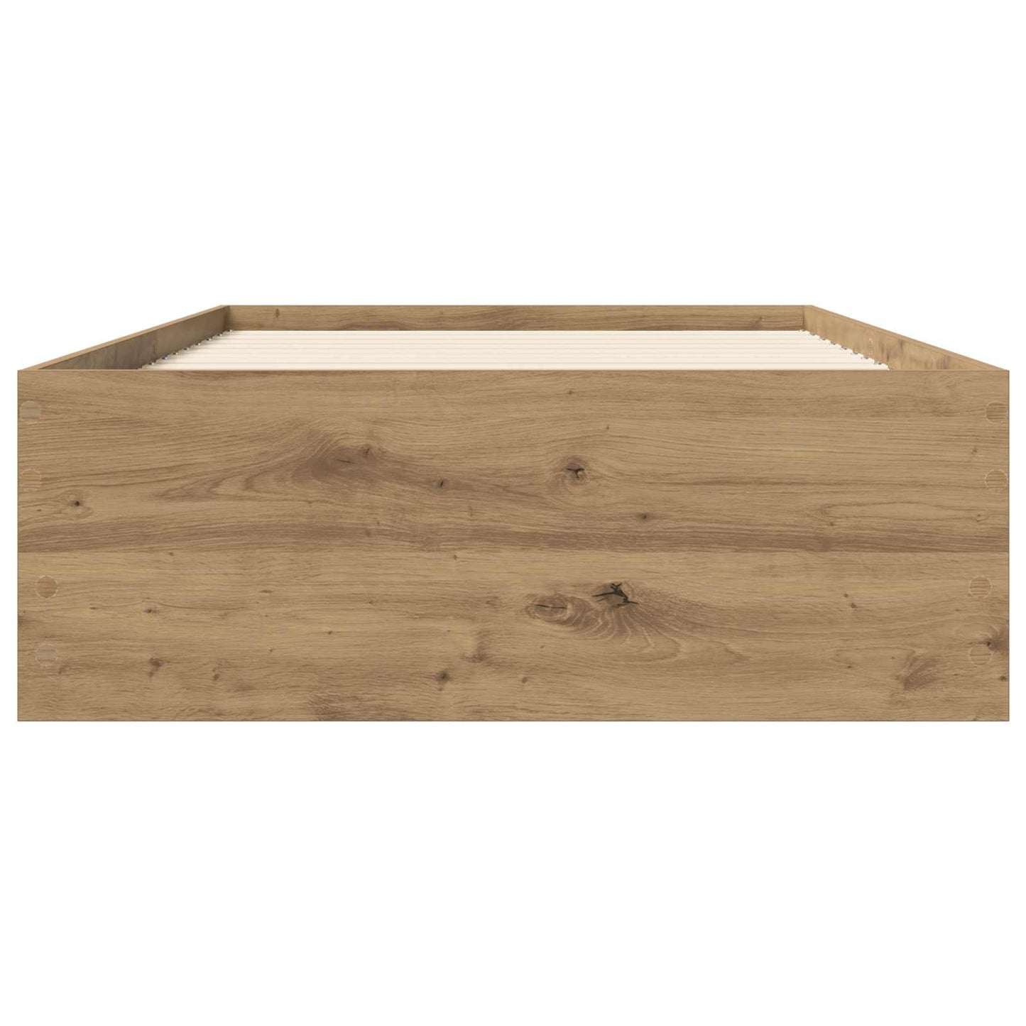 Sengeramme med oppbevaring med skuff Artisan eik 80 x 200 cm