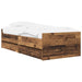 Sengeramme med oppbevaring Gammelt tre 80 x 200 cm