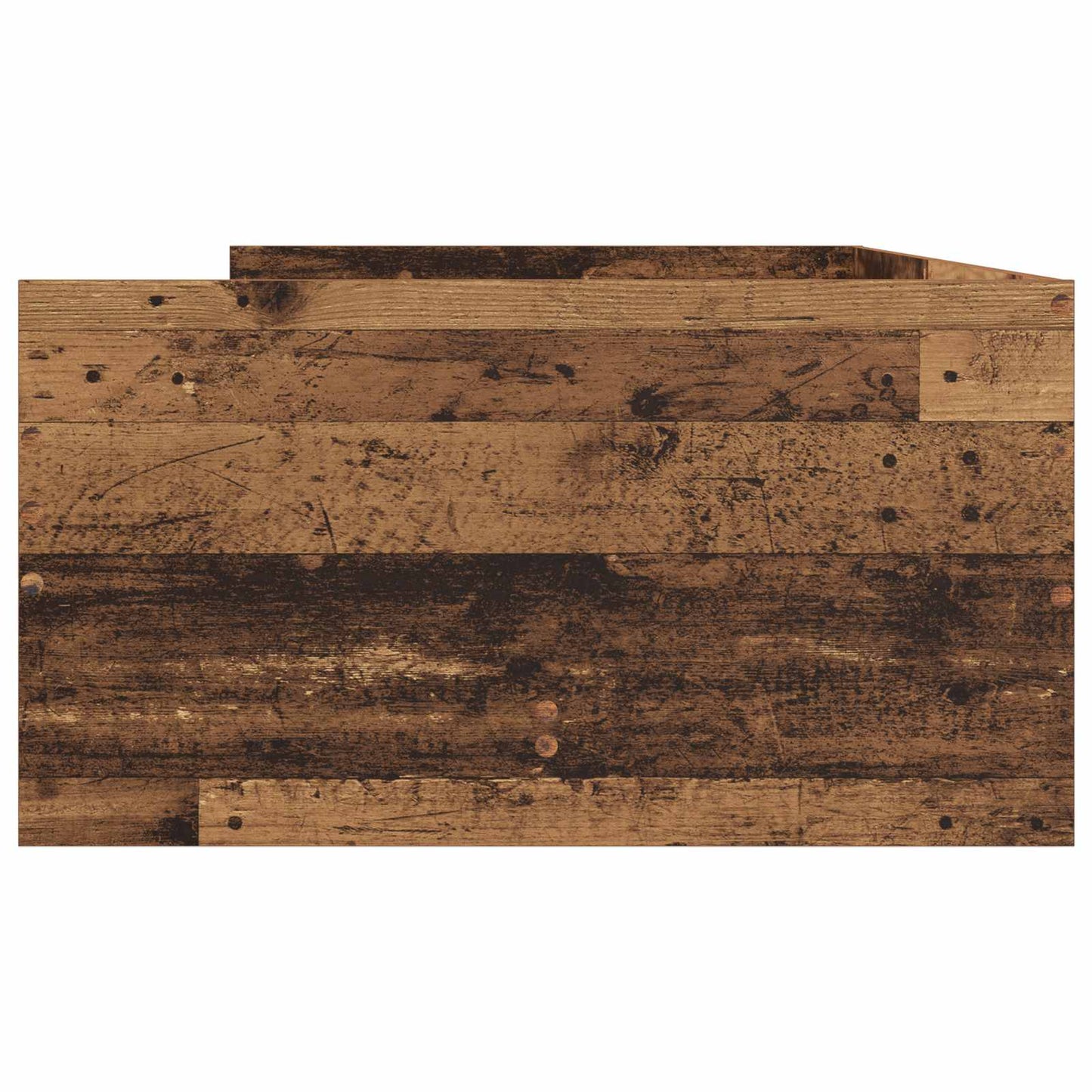 Sengeramme med oppbevaring Gammelt tre 80 x 200 cm