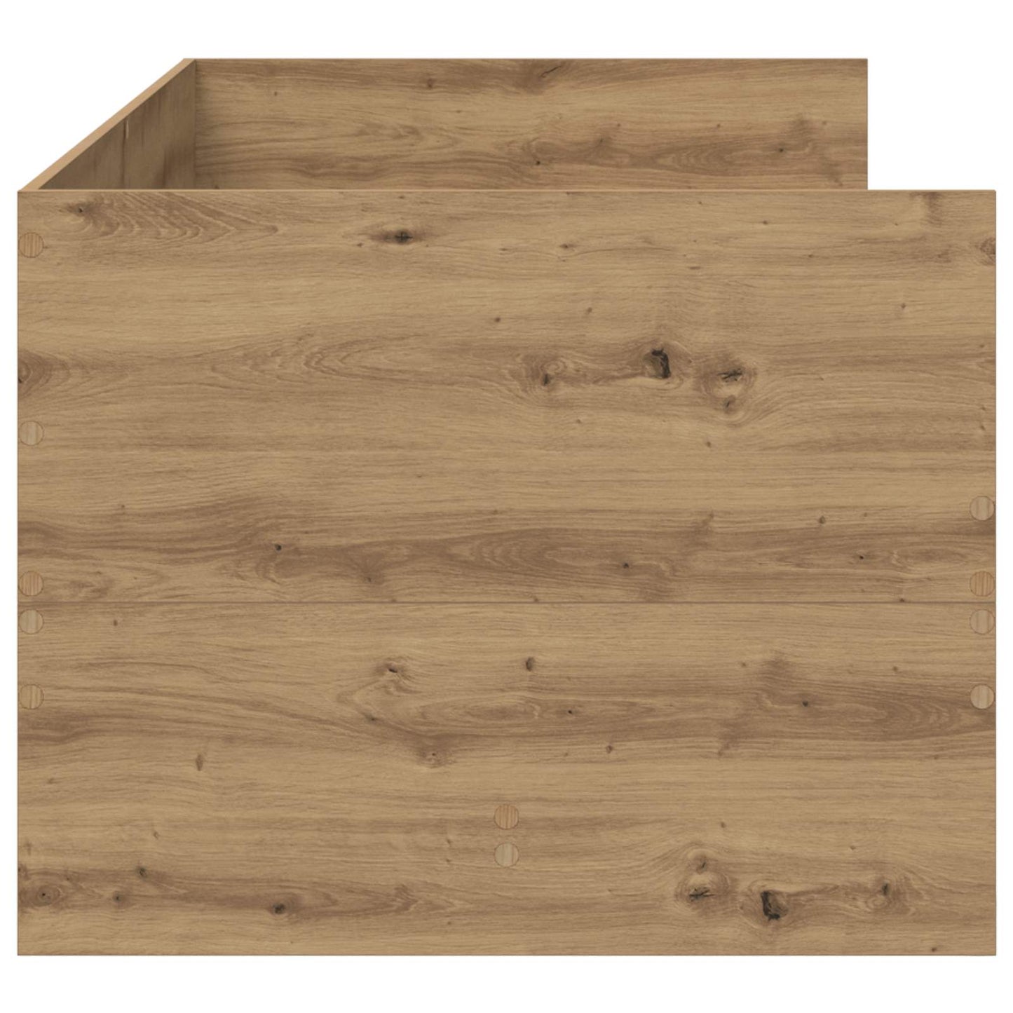 Sengeramme med oppbevaring Artisan eik 80 x 200 cm
