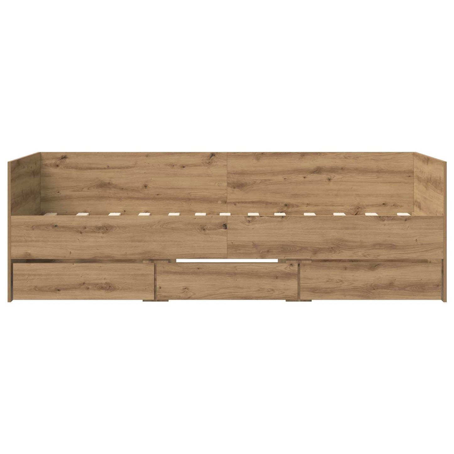 Sengeramme med oppbevaring Artisan eik 80 x 200 cm