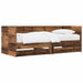 Sengeramme med oppbevaring Gammelt tre 80 x 200 cm