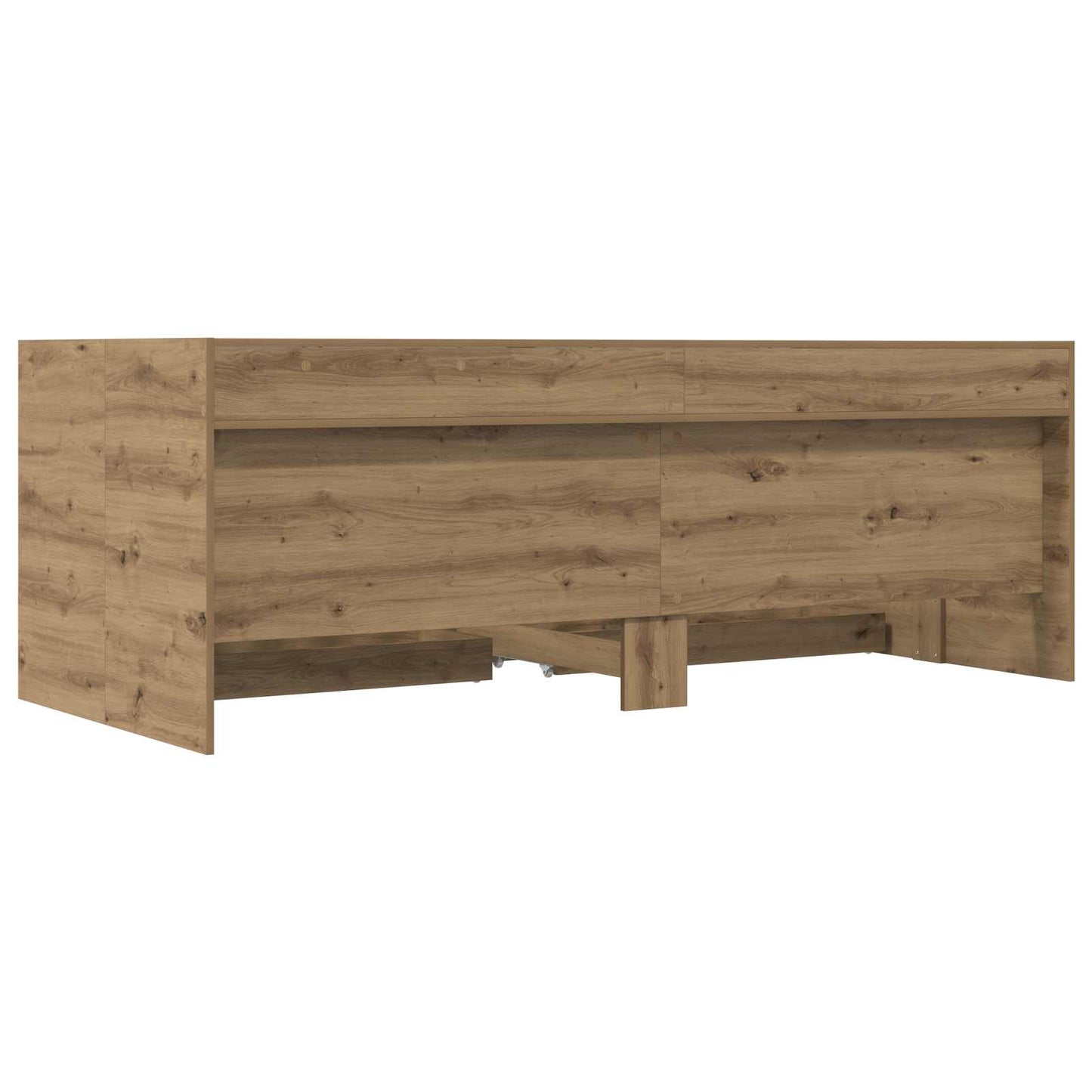 Sengeramme med oppbevaring Artisan eik 80 x 200 cm