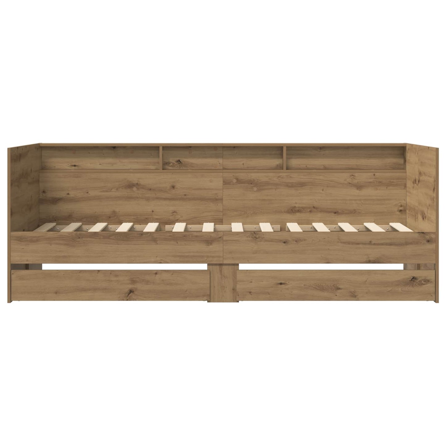 Sengeramme med oppbevaring Artisan eik 80 x 200 cm