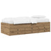 Sengeramme med oppbevaring med skuff Artisan eik 80 x 200 cm