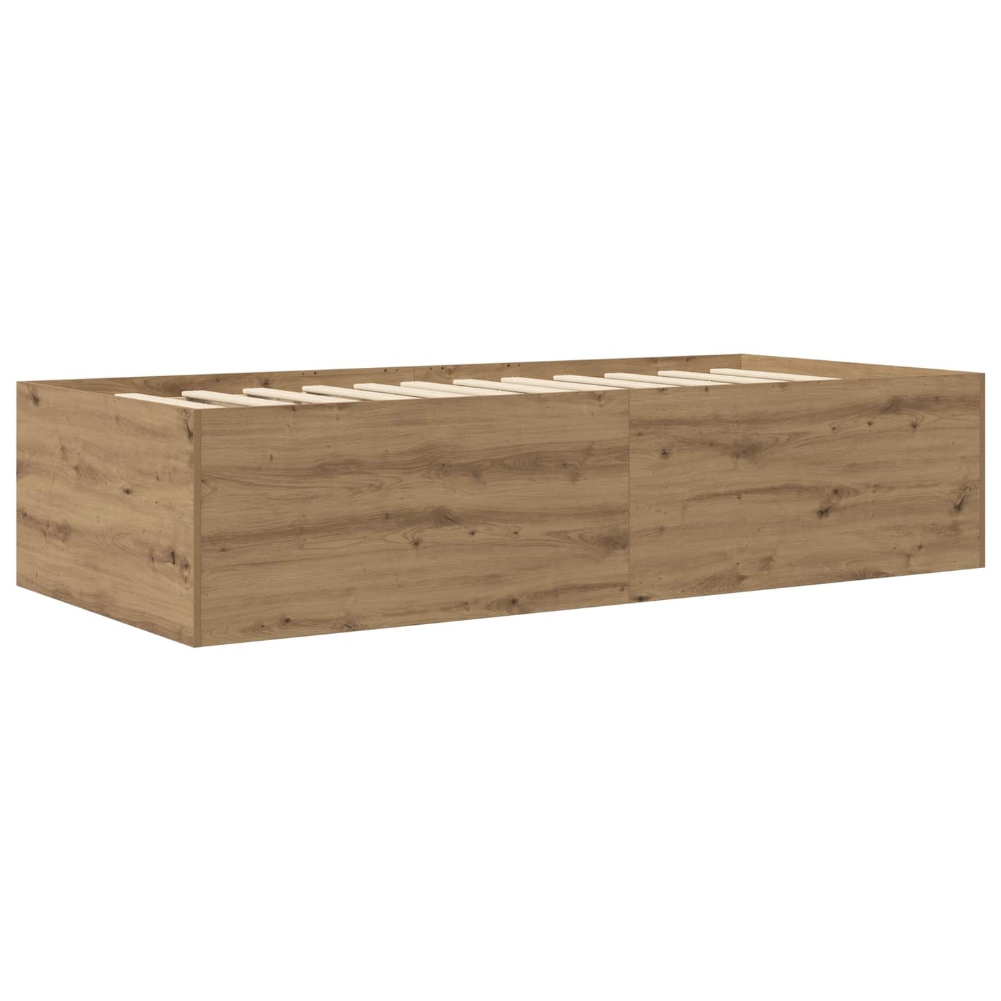 Sengeramme med oppbevaring med skuff Artisan eik 80 x 200 cm