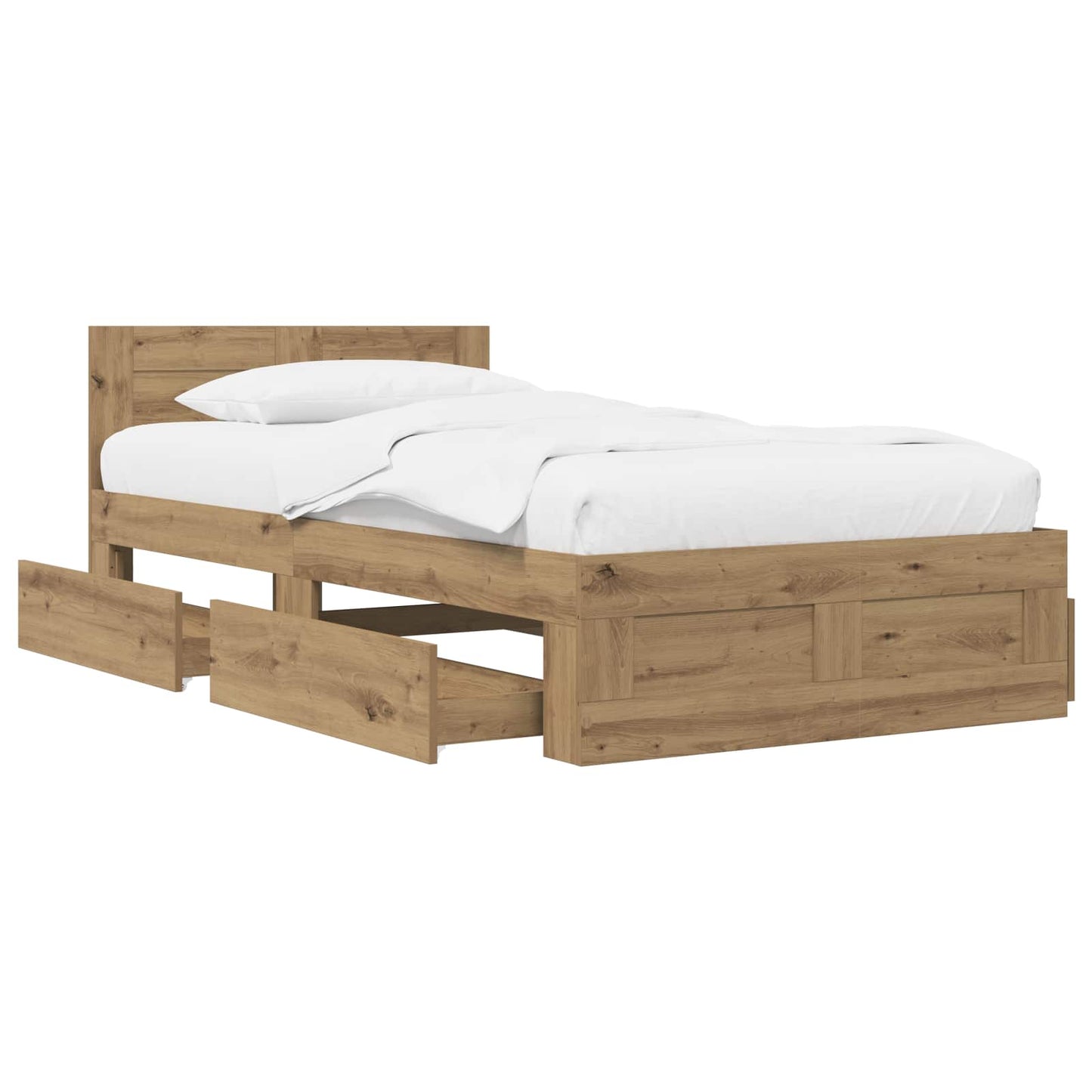 Sengestamme med hodegatt Artisan eik 80 x 200 cm Konstruert tre