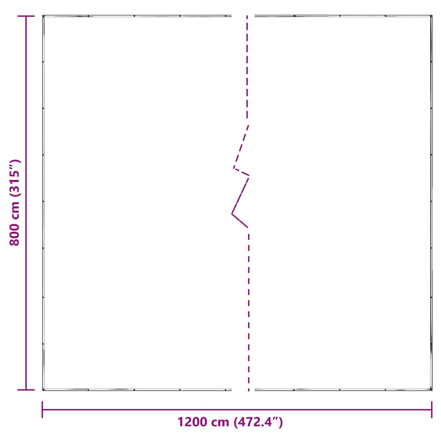 Plante Dekke Gjennomsiktig 8 x 12 m PE