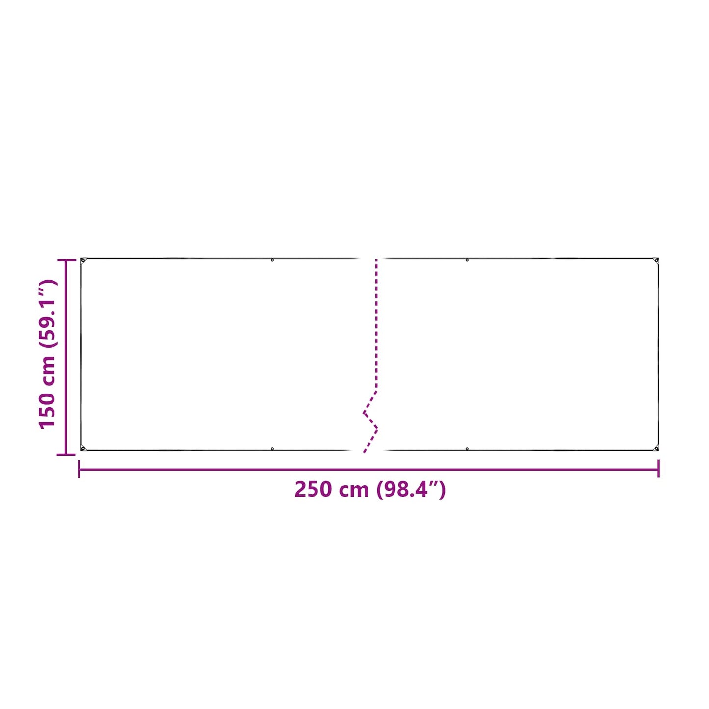 Plante Dekke Gjennomsiktig 2,5 x 1,5 m PE