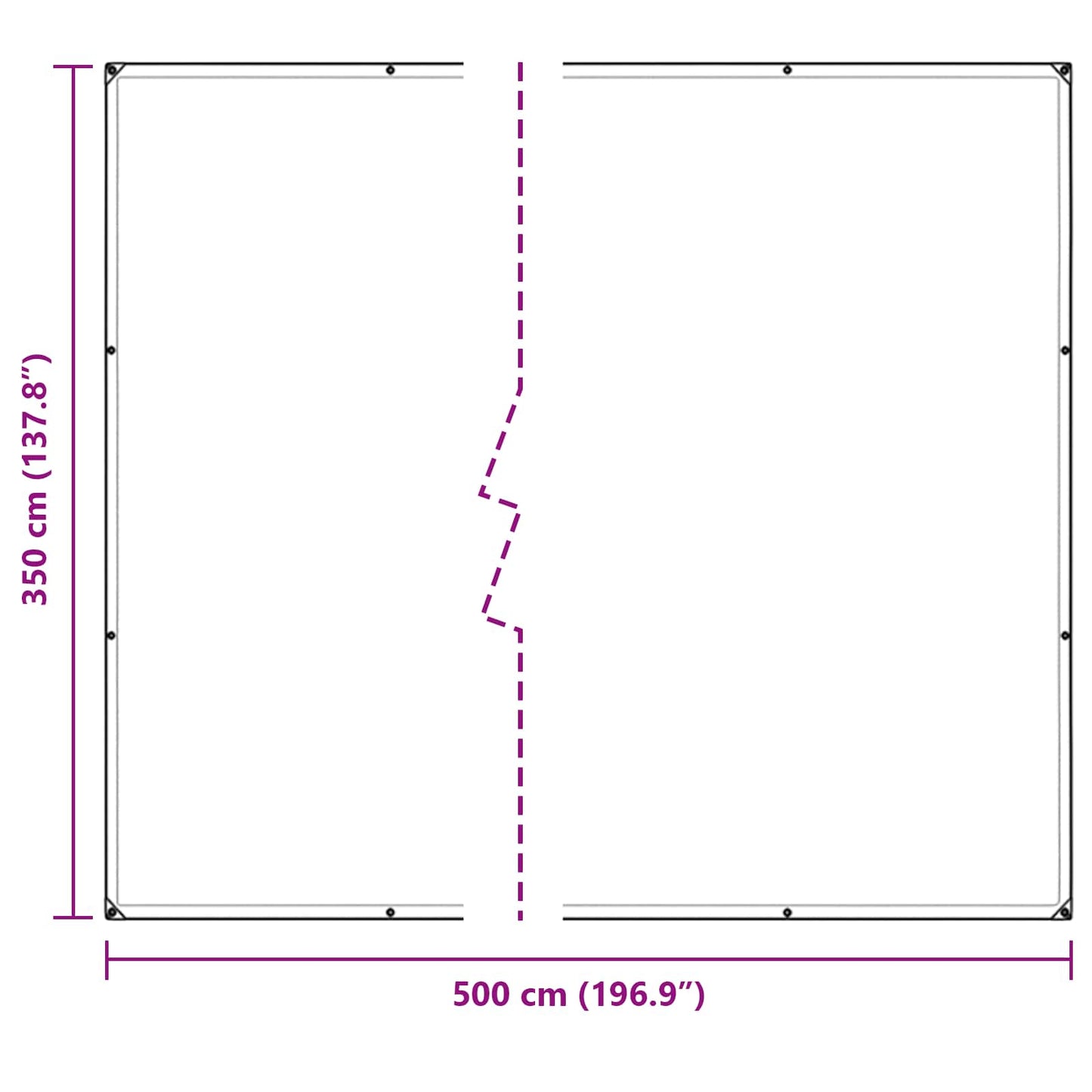 Plante Dekke Gjennomsiktig 5 × 3,5 m PE