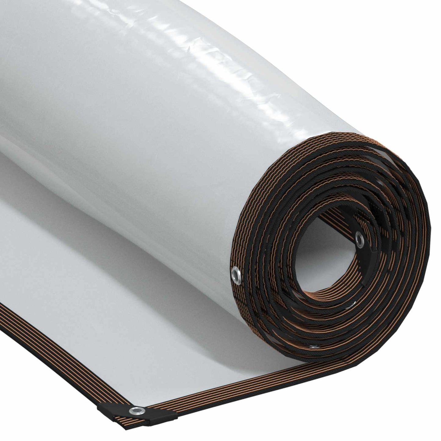 Presenning med øyer Gjennomsiktig 2 x 12 m Polyethylen vidaXL